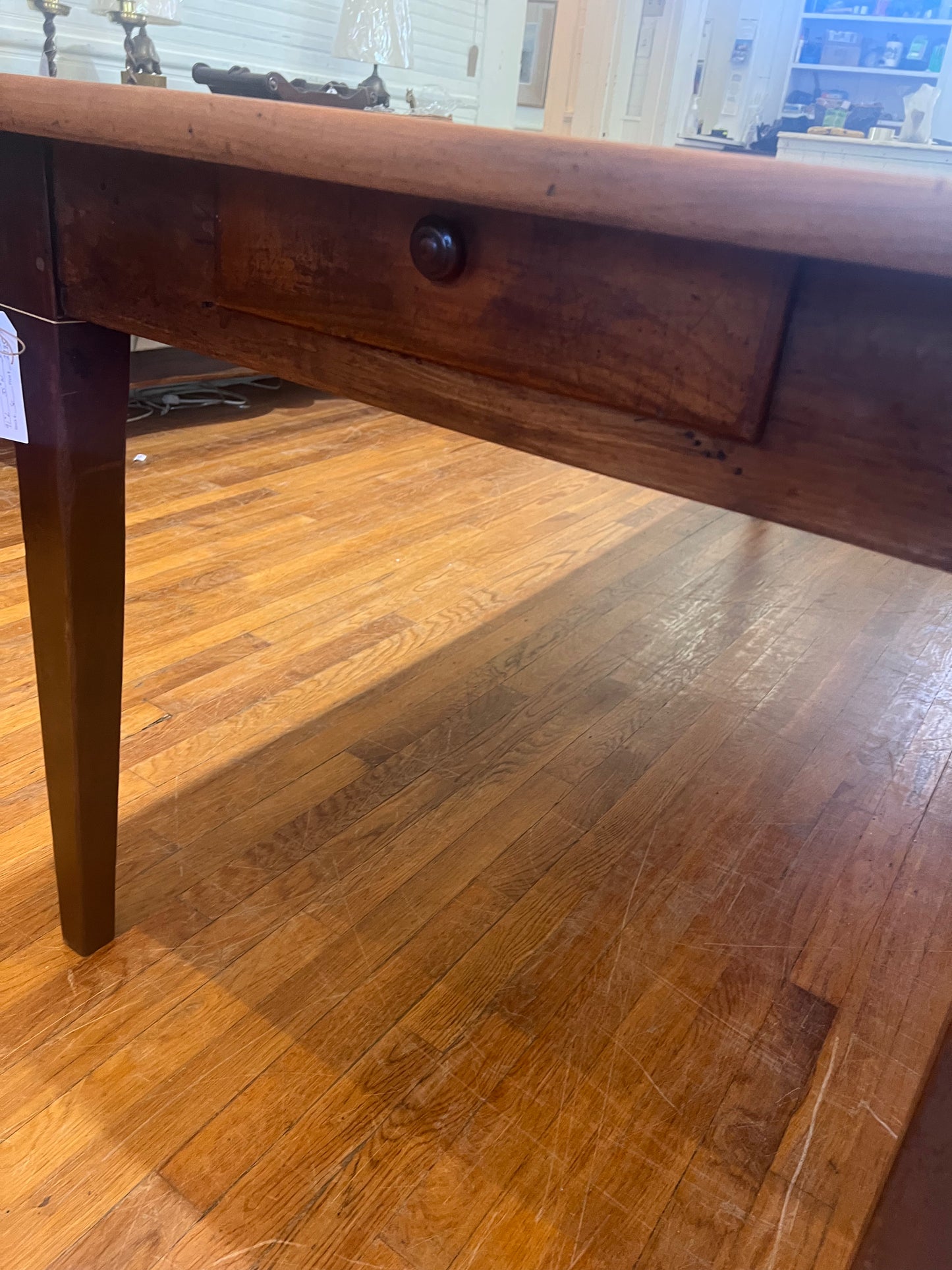 French Antique Cherry Farm Table