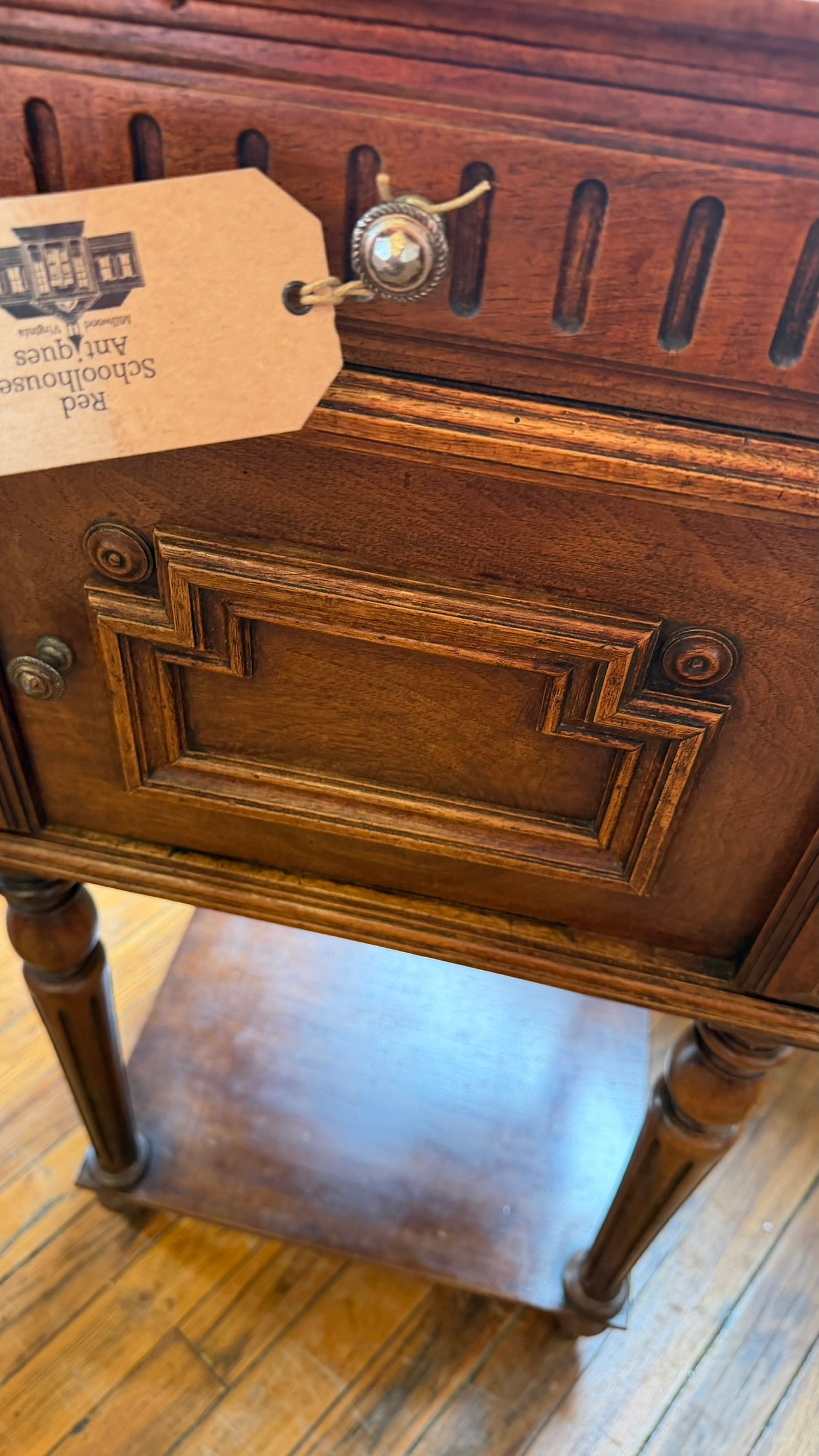Antique French Oak Bedside Cabinet