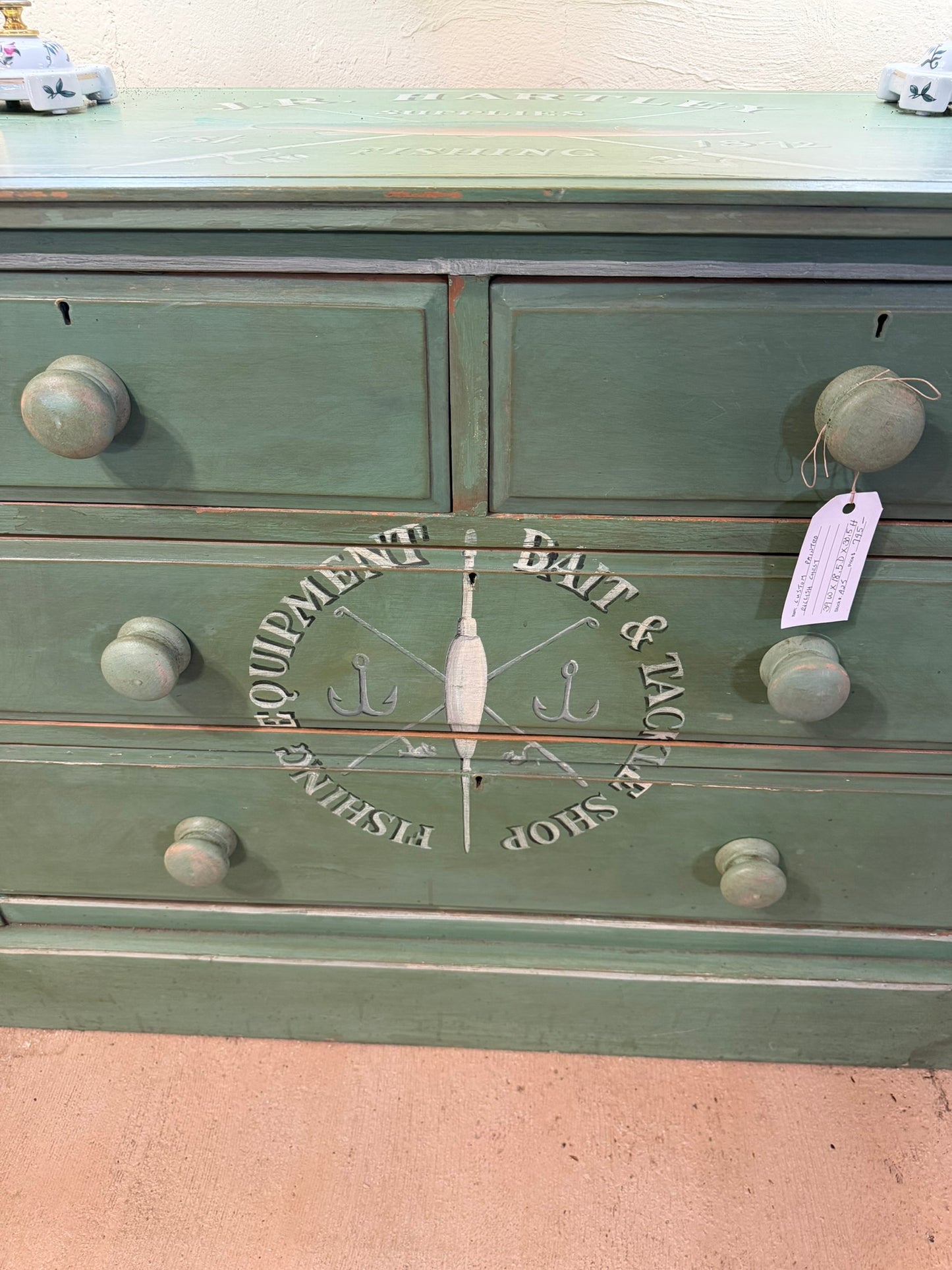 Antique Chest with Custom Paint
