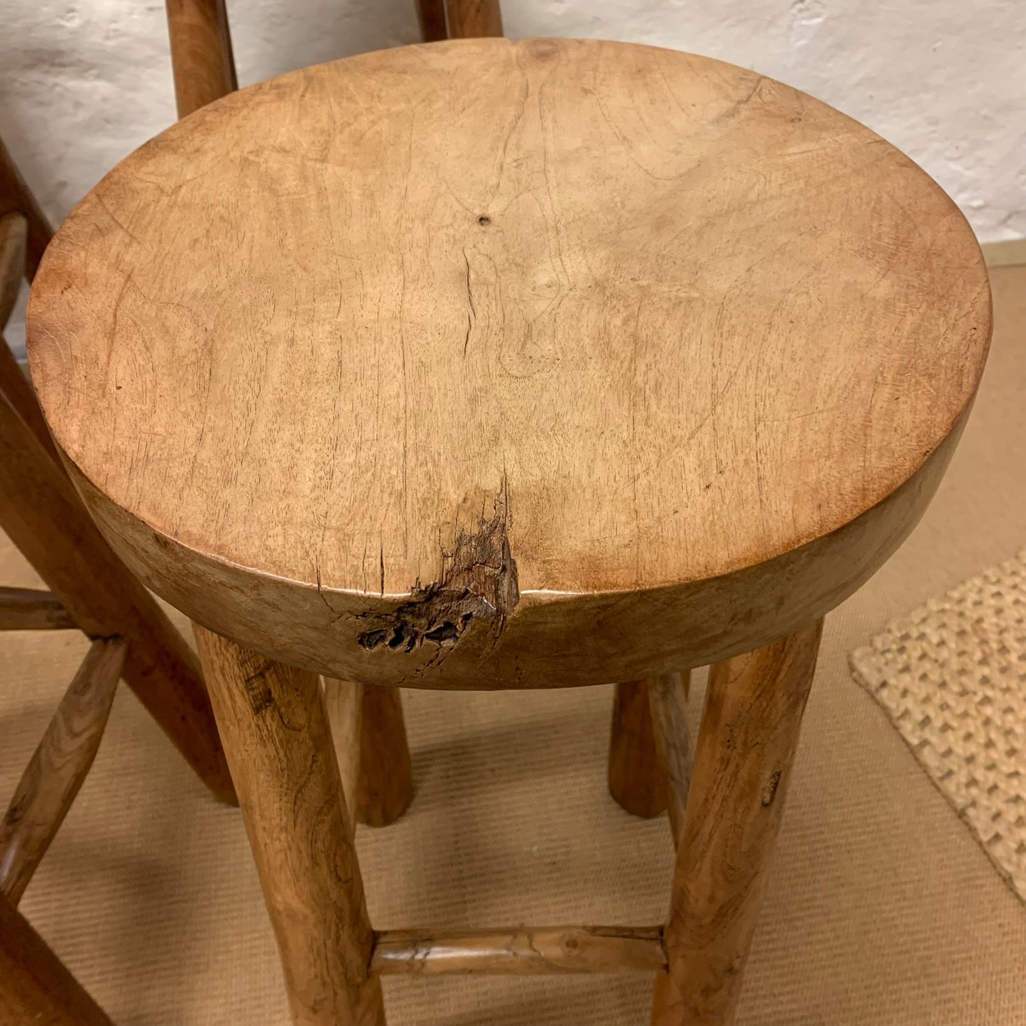 Tall Antique Bar Stools ( 2 available)