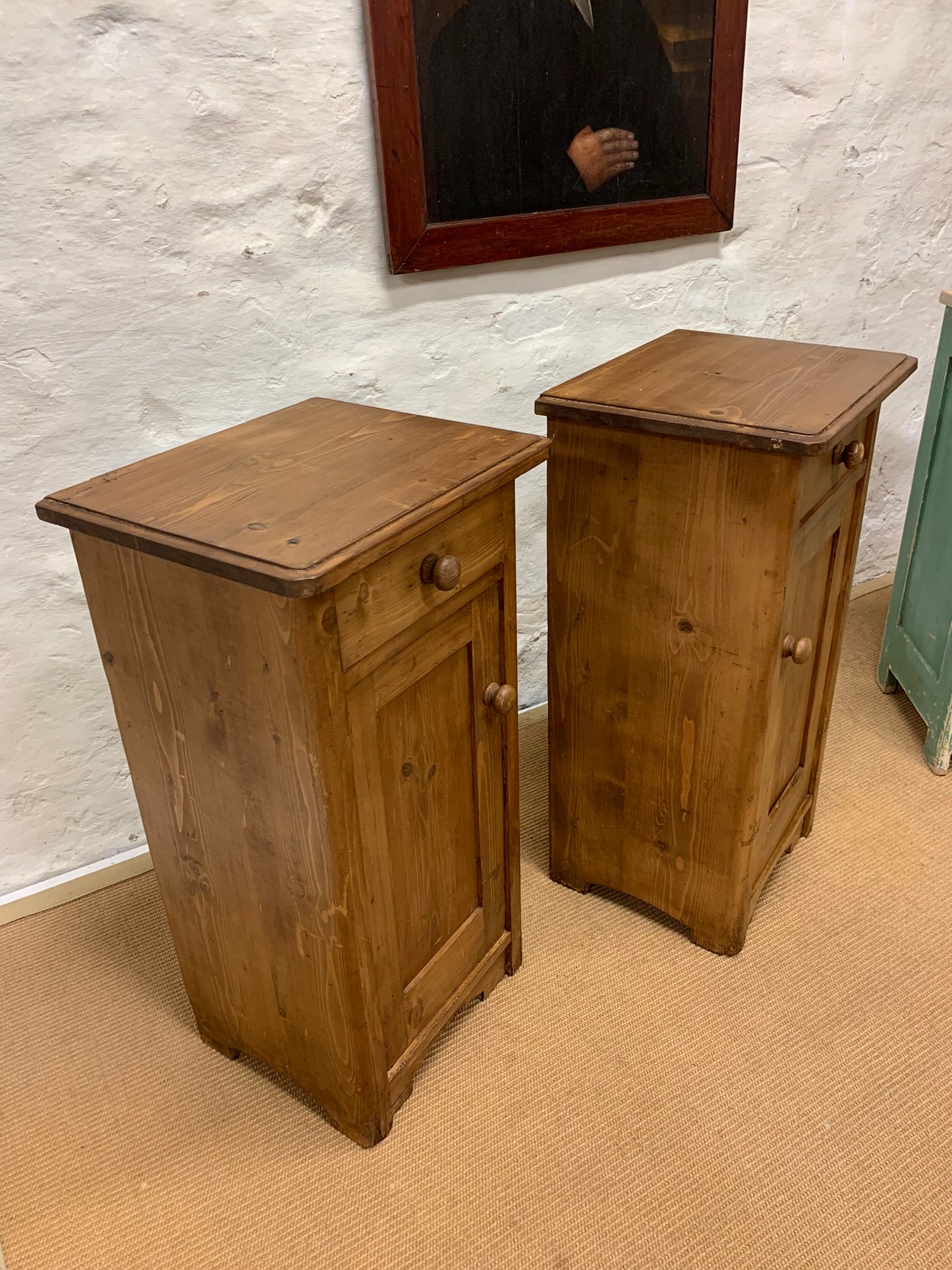 Pair Pine Cabinets