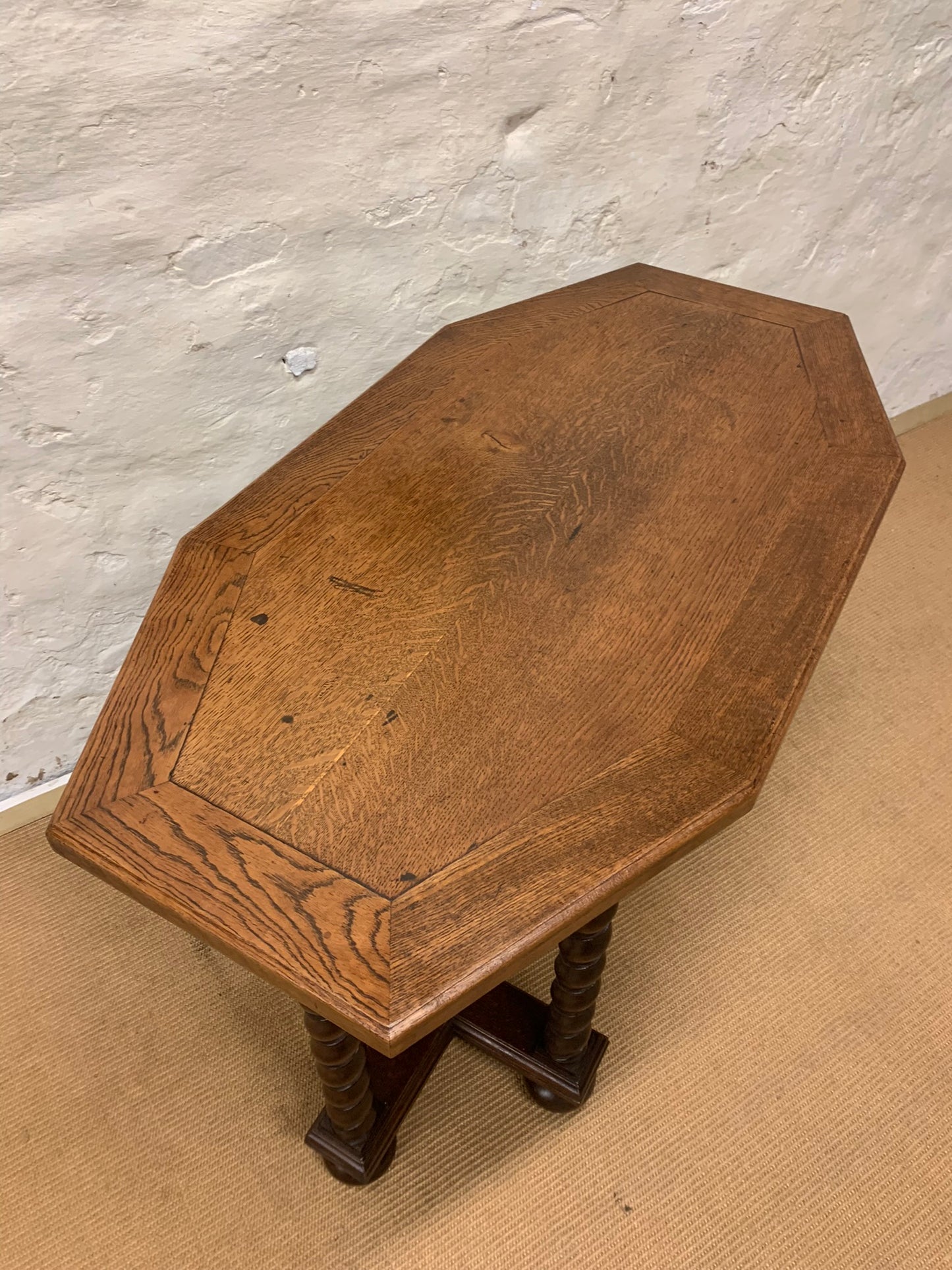 Oak Hexagonal Top Center Table