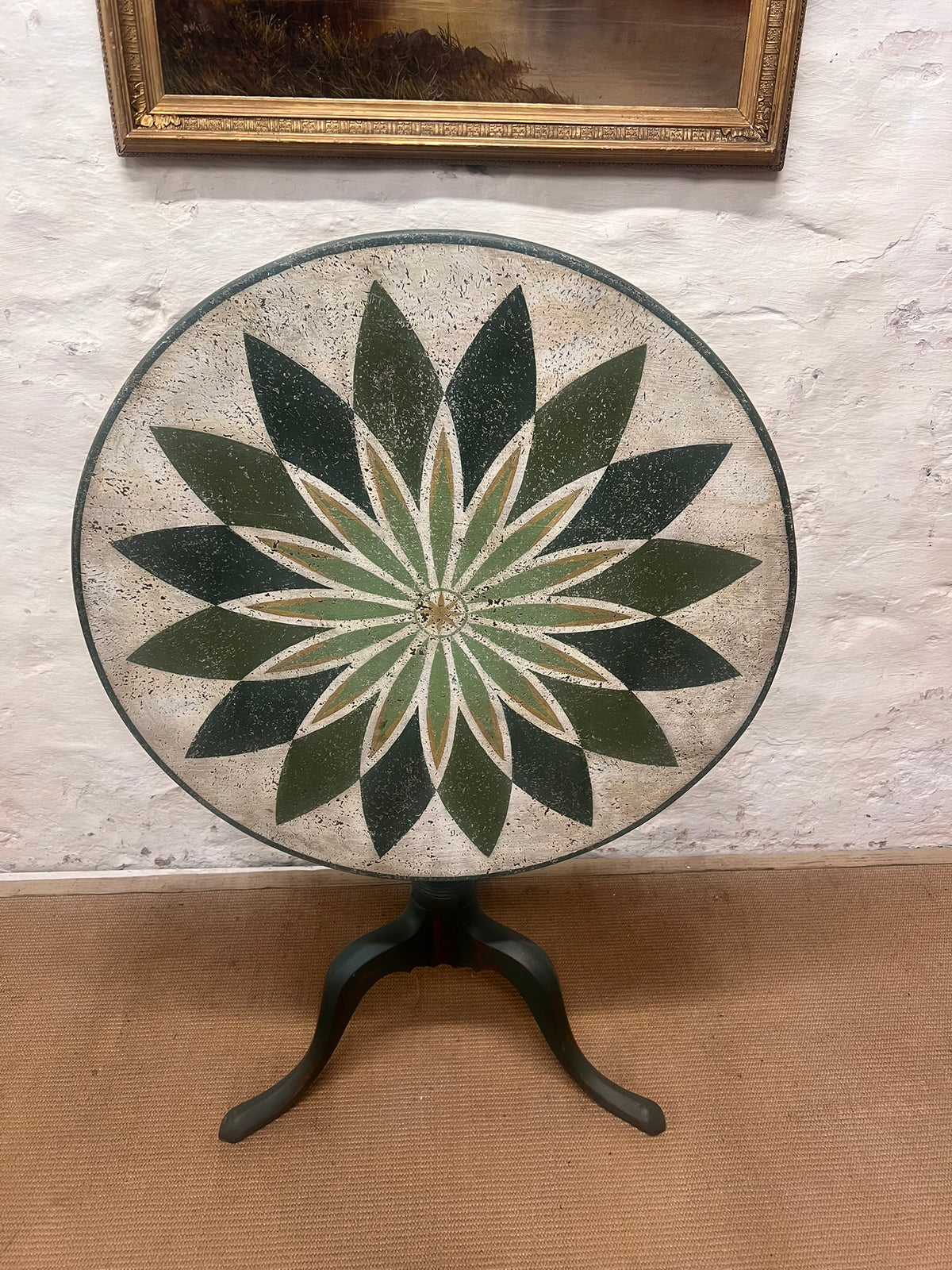Antique Tilt Top Table-RM 294