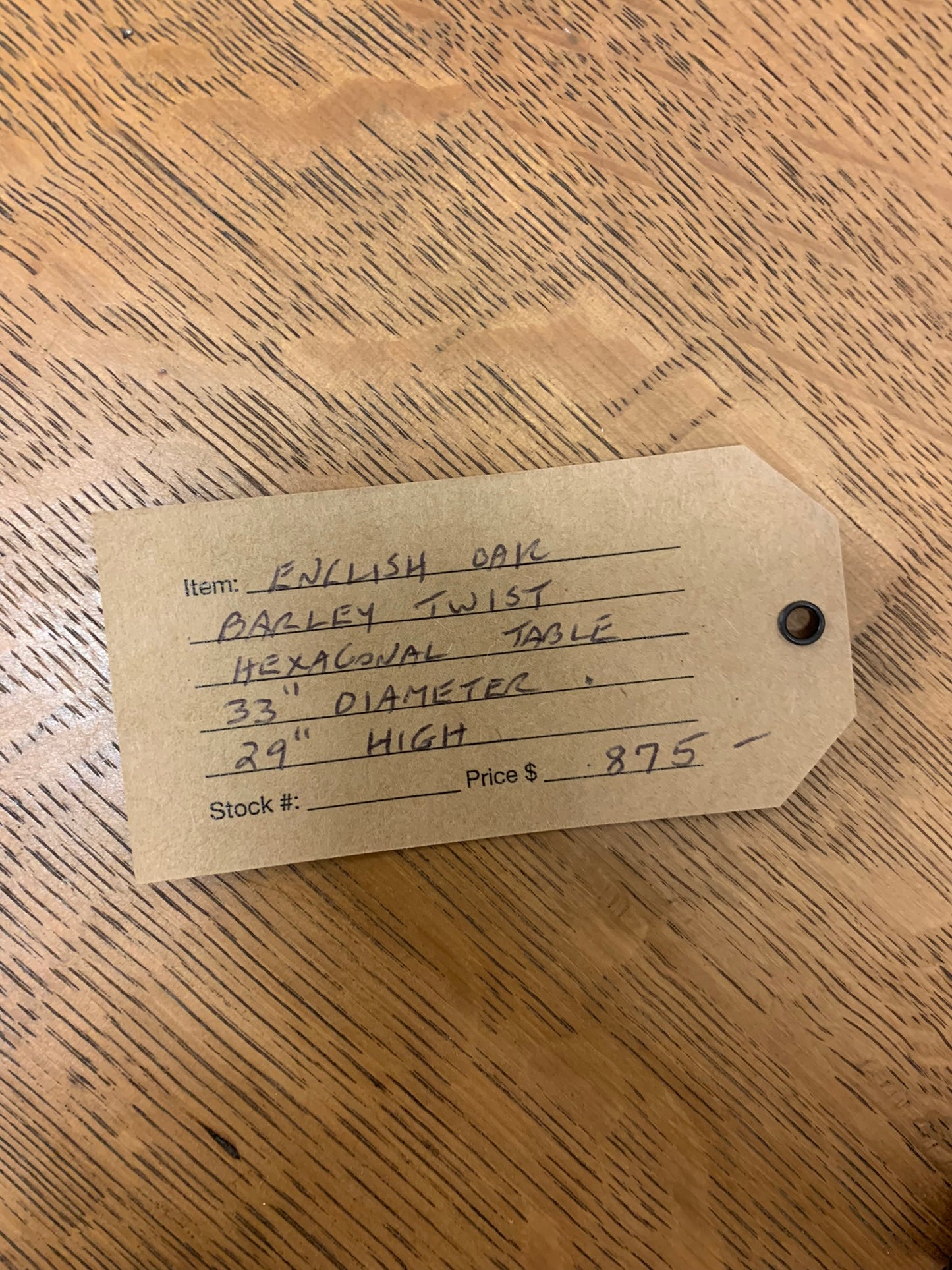 Antique Oak Barley Twist Centre Table