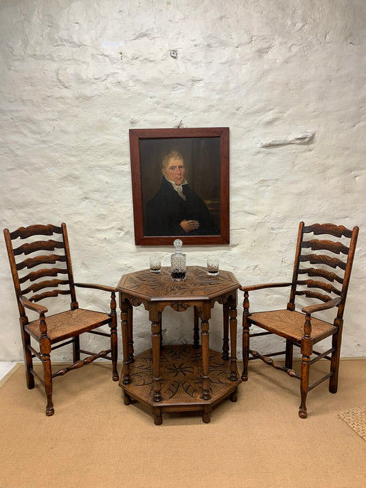 Antique Oak Centre  / Side Table