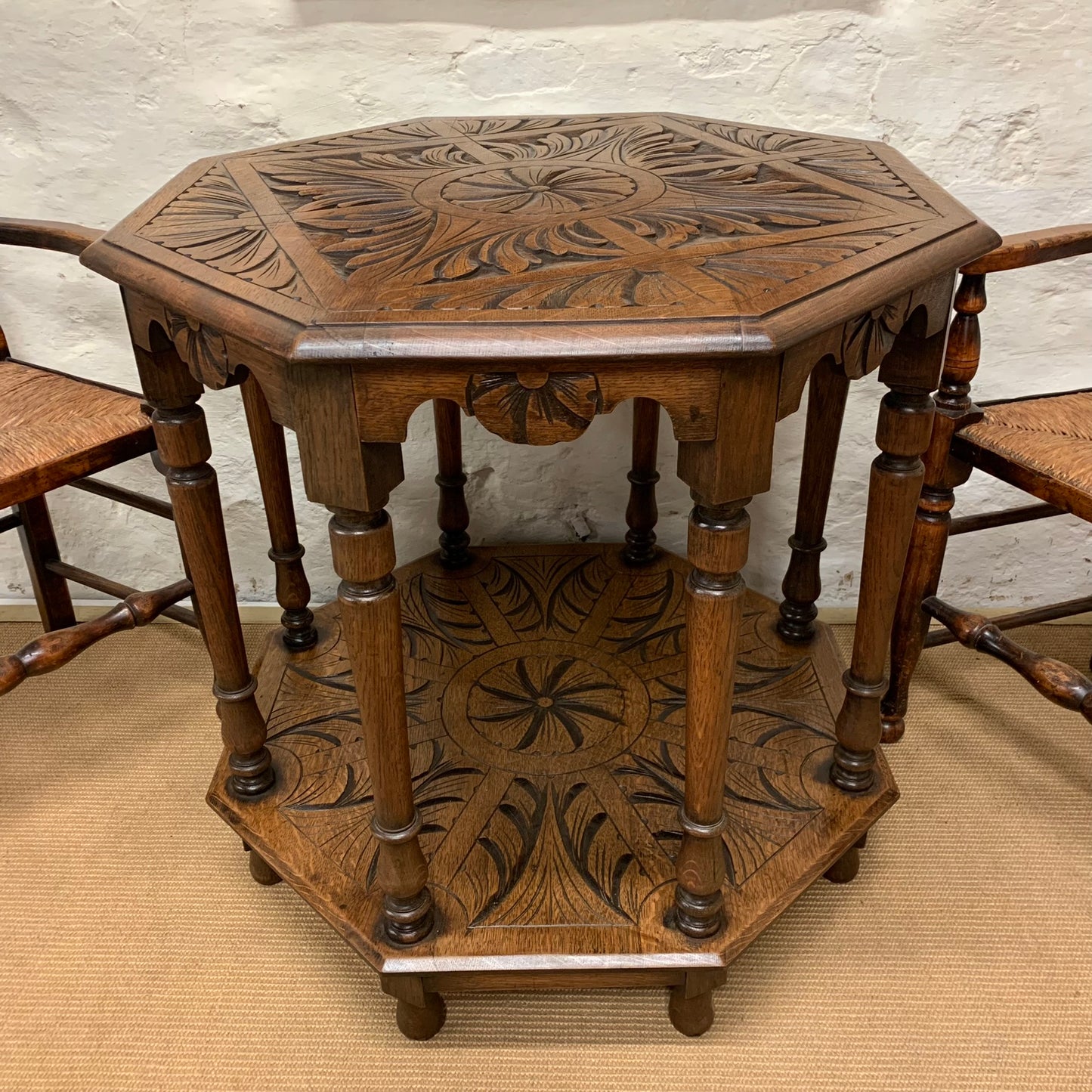 Antique Oak Centre  / Side Table