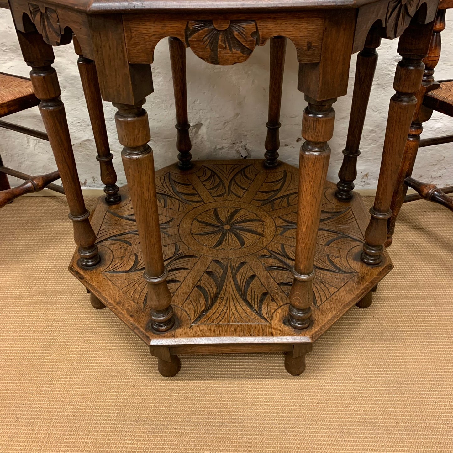 Antique Oak Centre  / Side Table