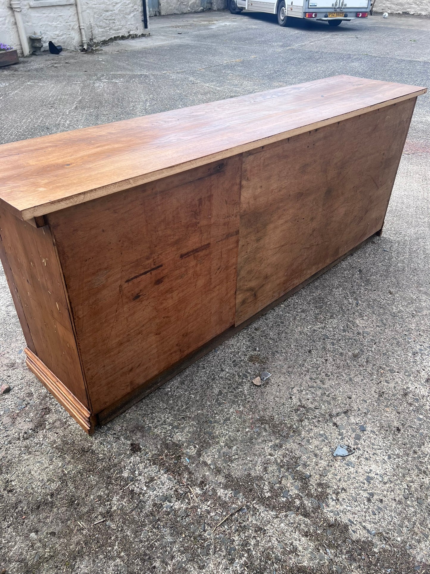 Antique Pine Shop Counter