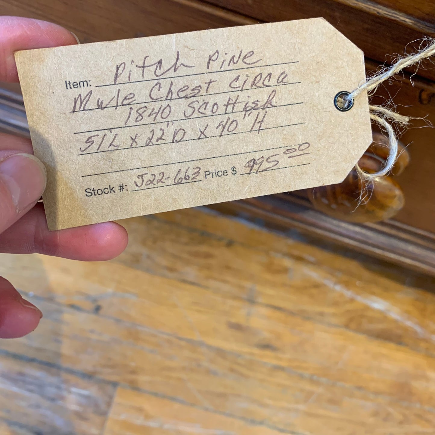 Antique Scottish Mule Chest circa 1840