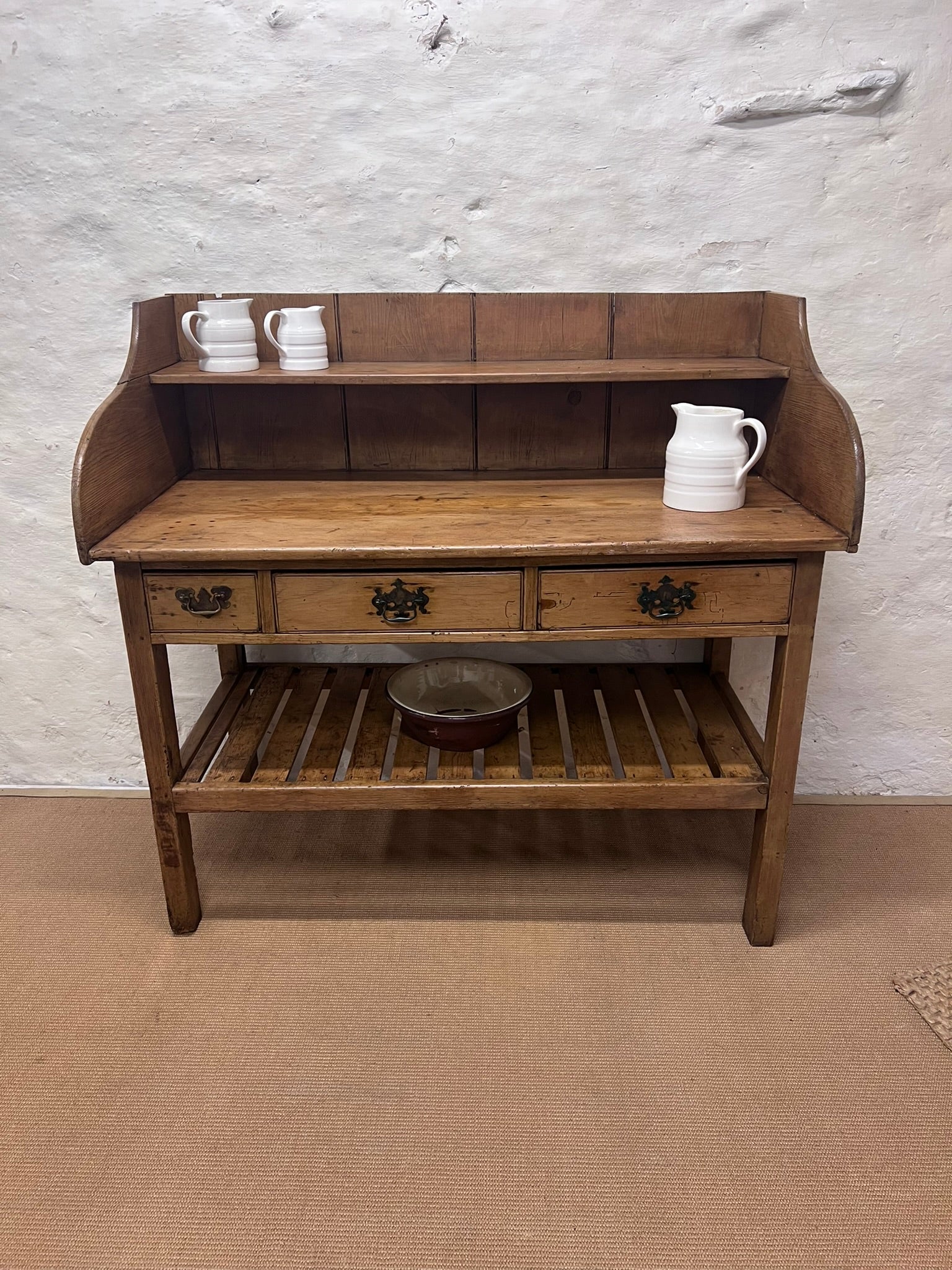 vintage pine dresser Antique Scrubbed Set The main finish is the clean and refined Vintage Pine Antique solid pine chest of