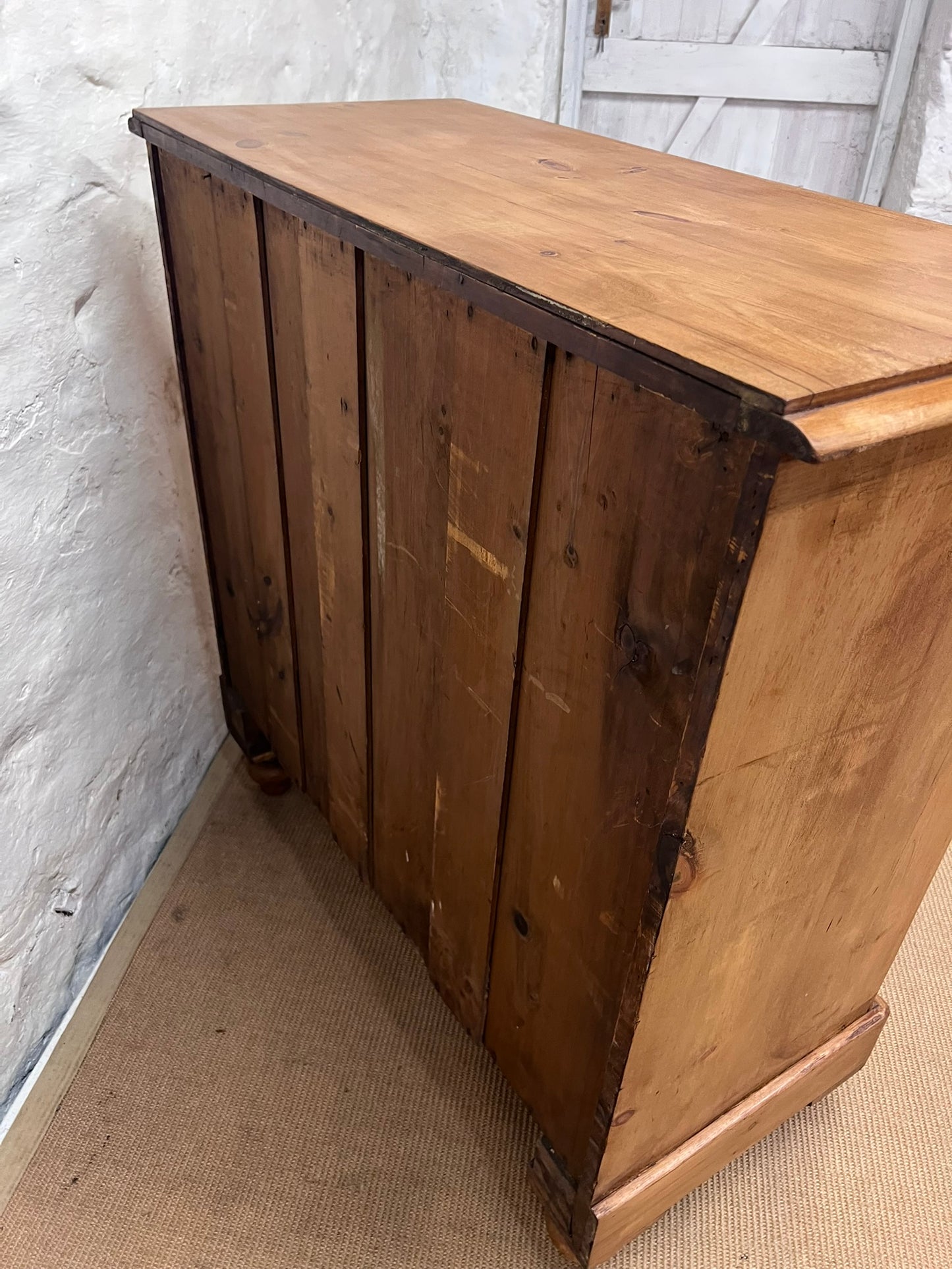 Antique Pine 2 over 3 Chest of Drawers