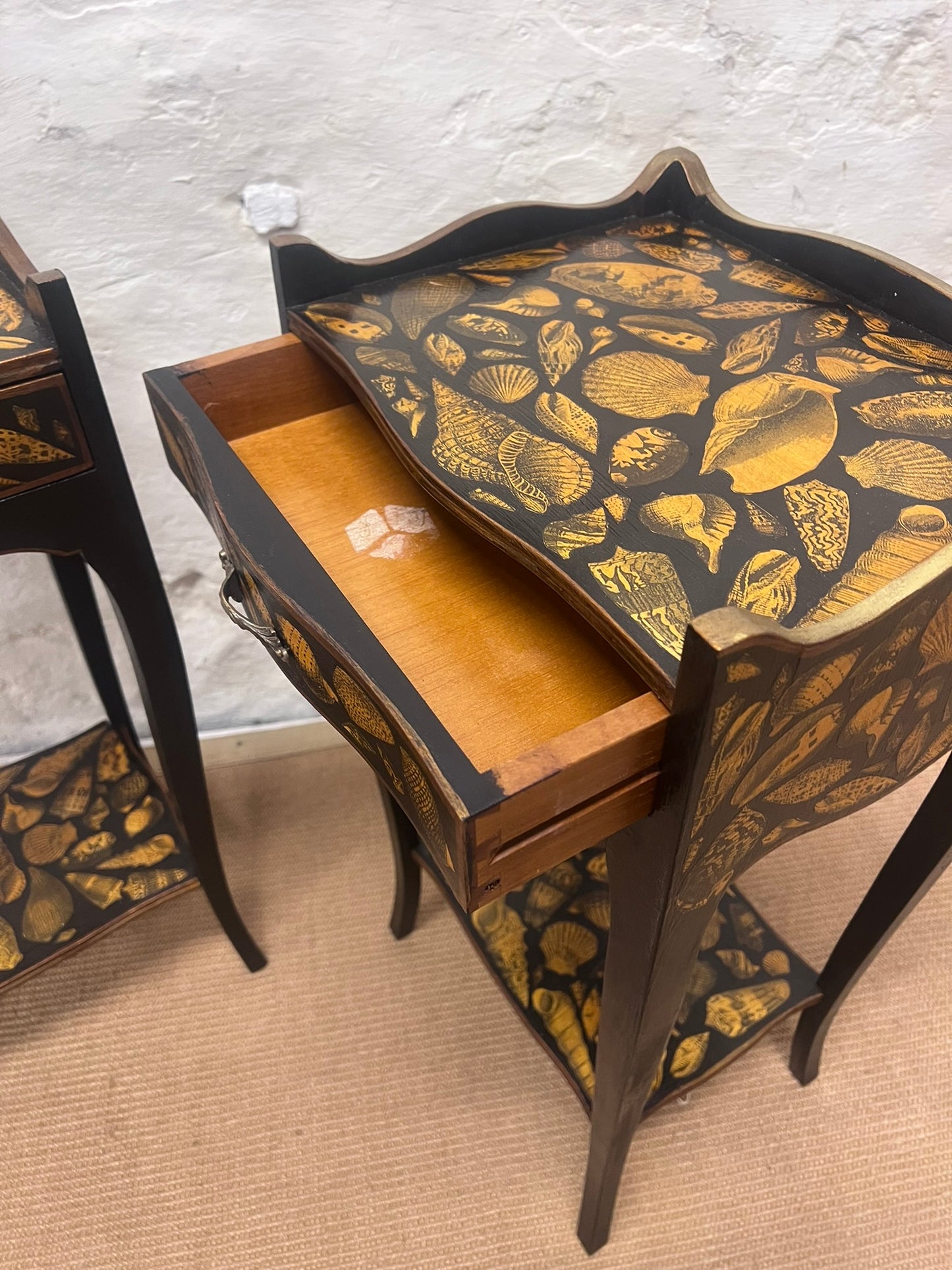 Pair of Decoupage Side Tables
