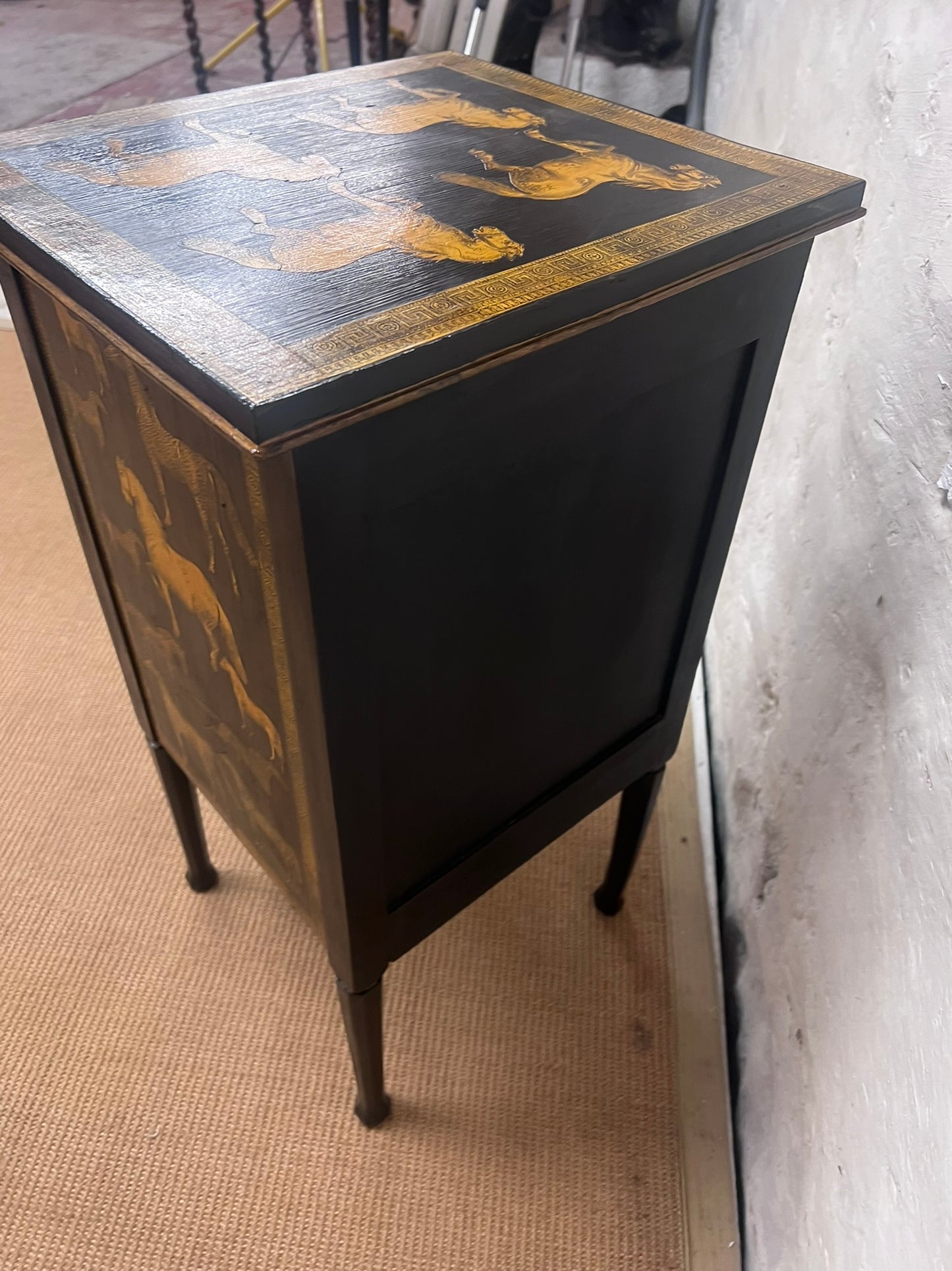 Antique Decoupage Cabinet