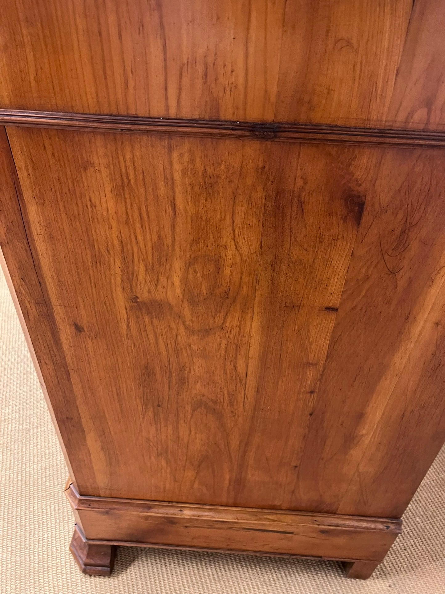 French Antique Walnut Commode Ca 1870