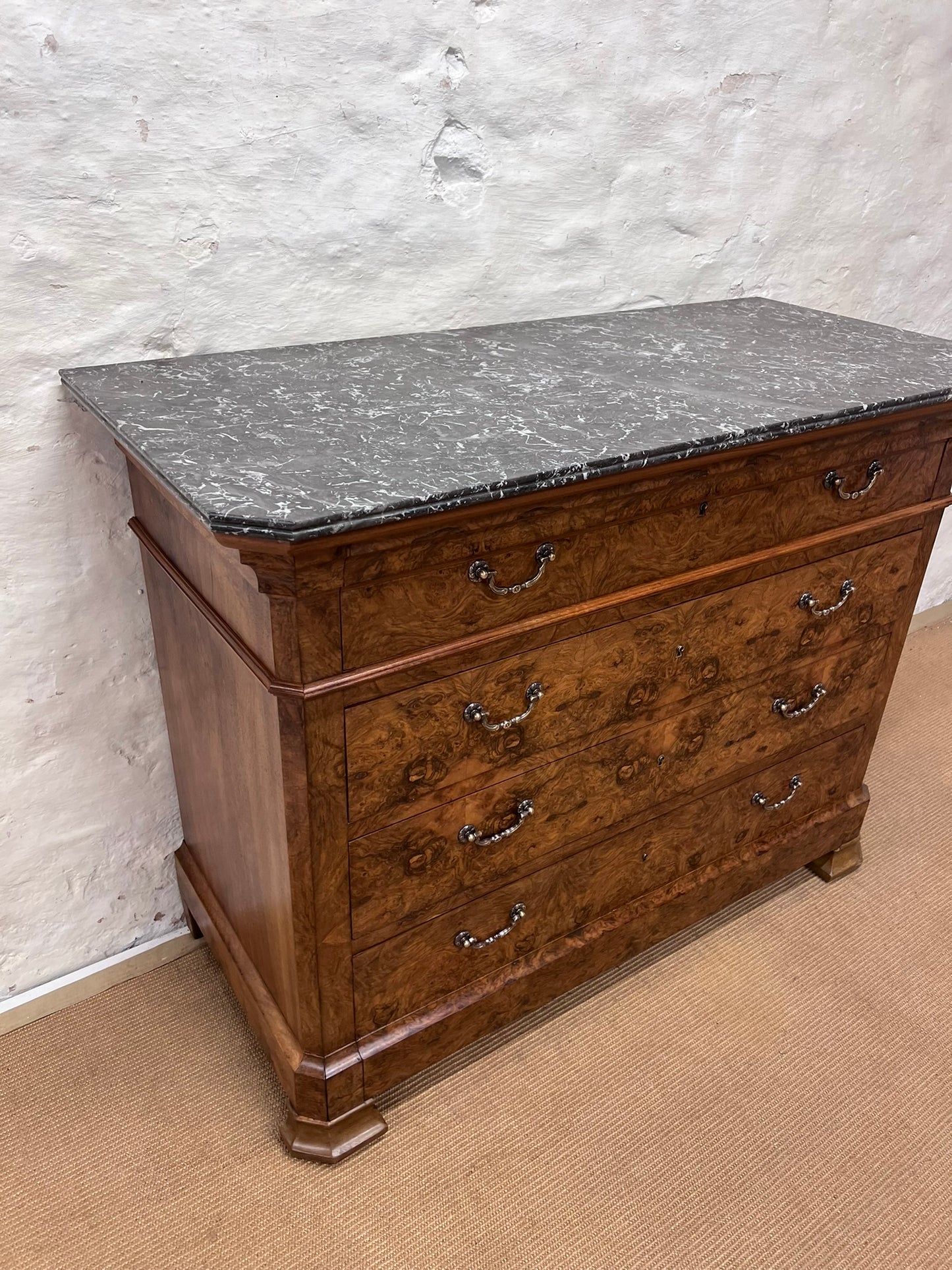 Antique French Walnut Commode Ca 1860