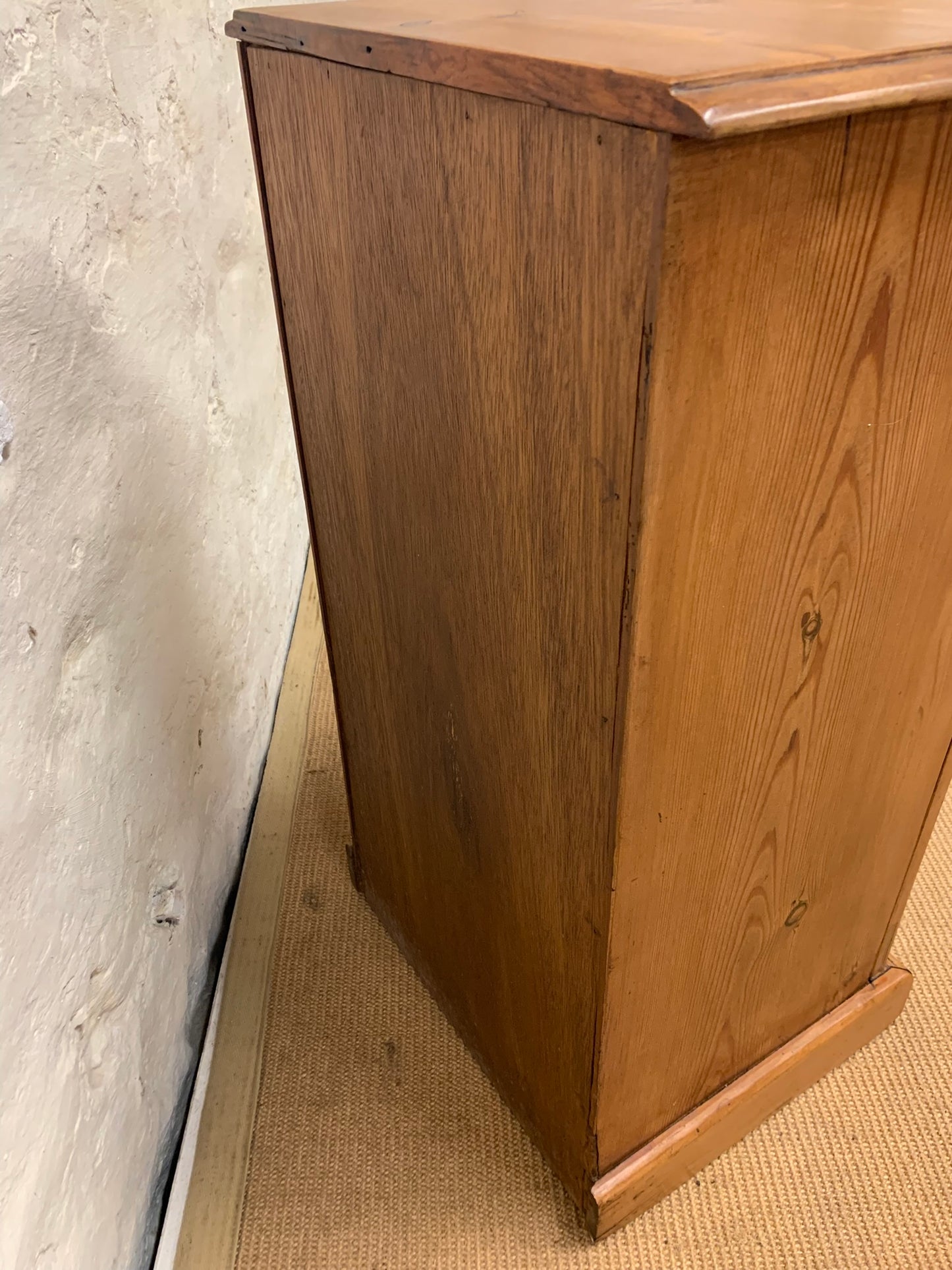 Scottish Antique Pine Bedside Cabinet ca 1870