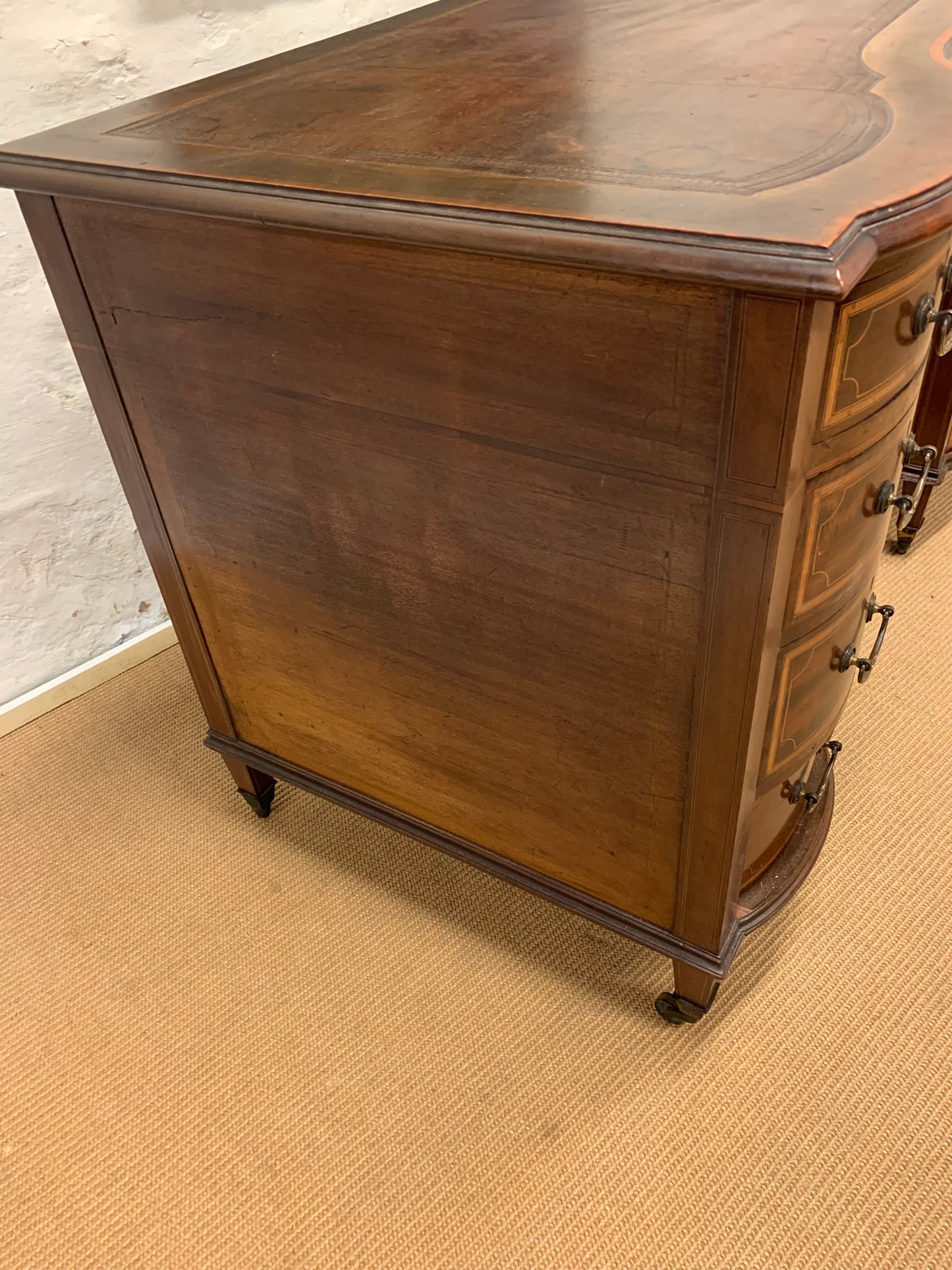 Antique Scottish Mahogany Desk Ca 1880