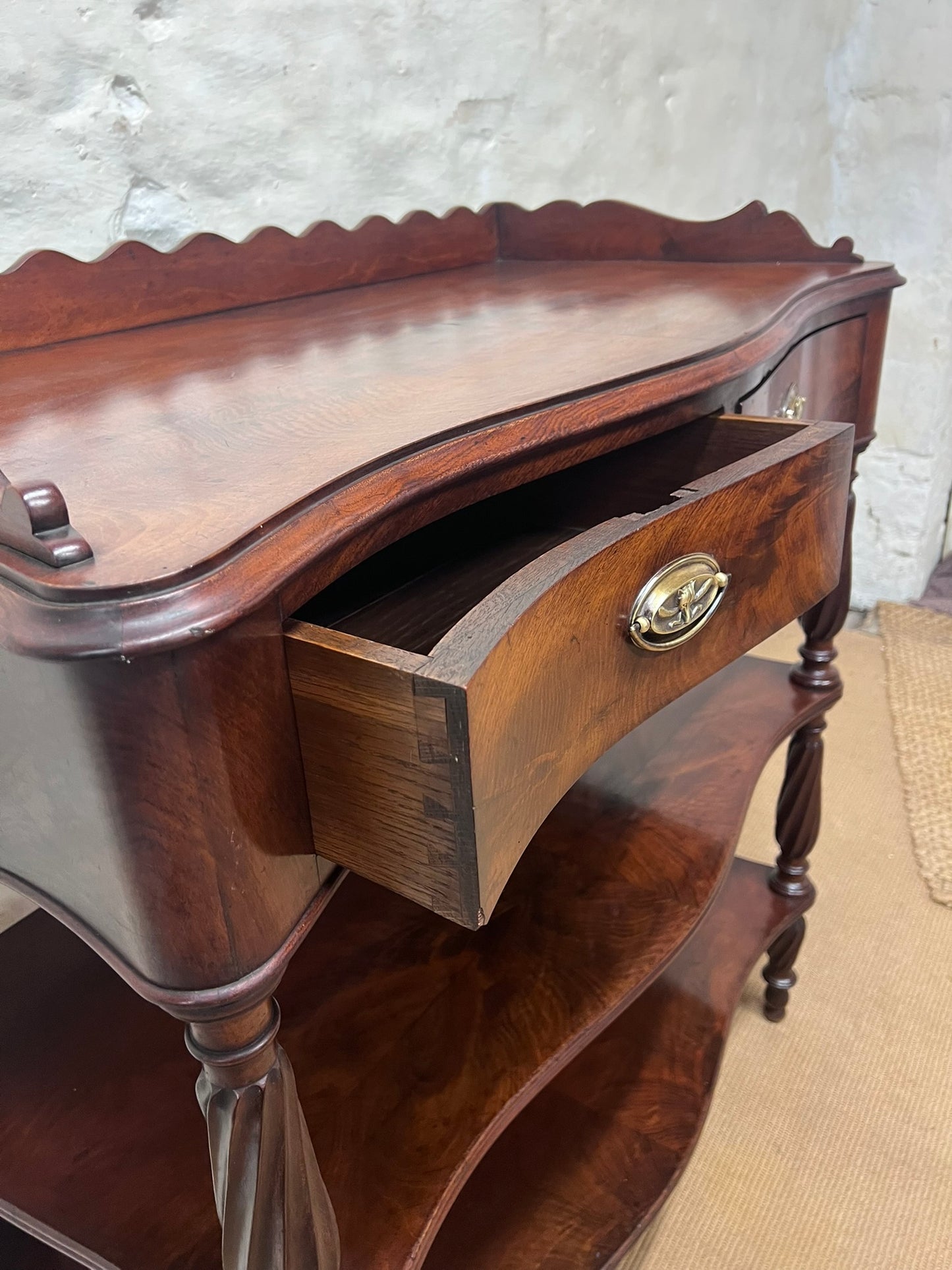 Serpentine Front Buffet Stand