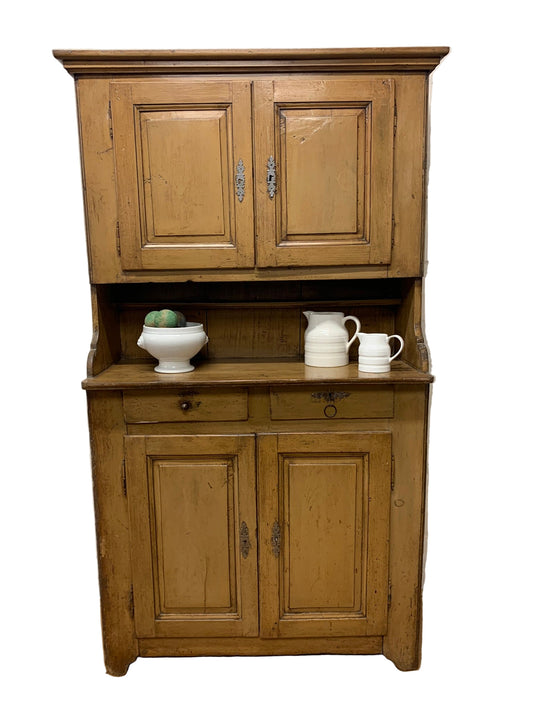 Antique English Pine Cabinet ca 1840