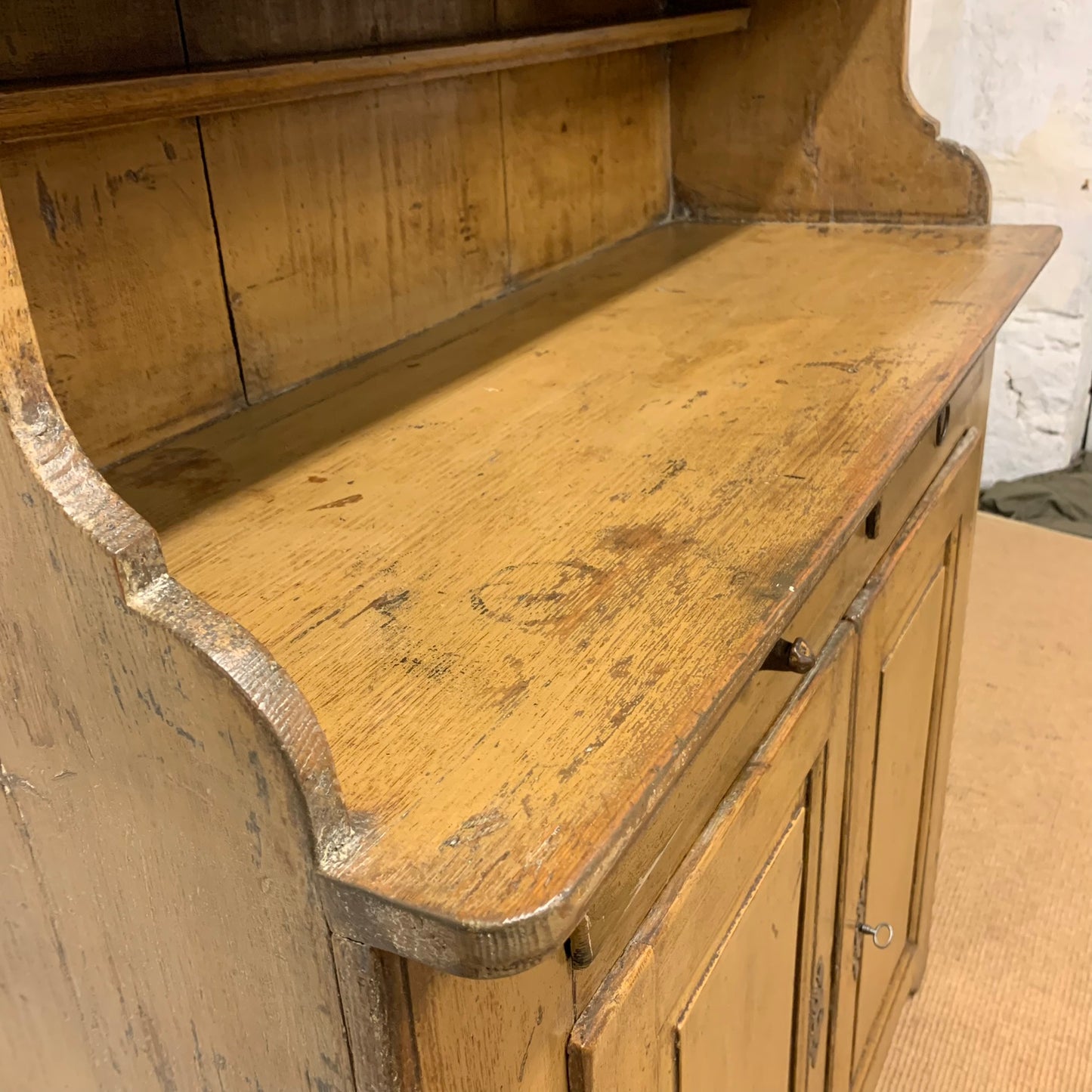 Antique English Pine Cabinet ca 1840