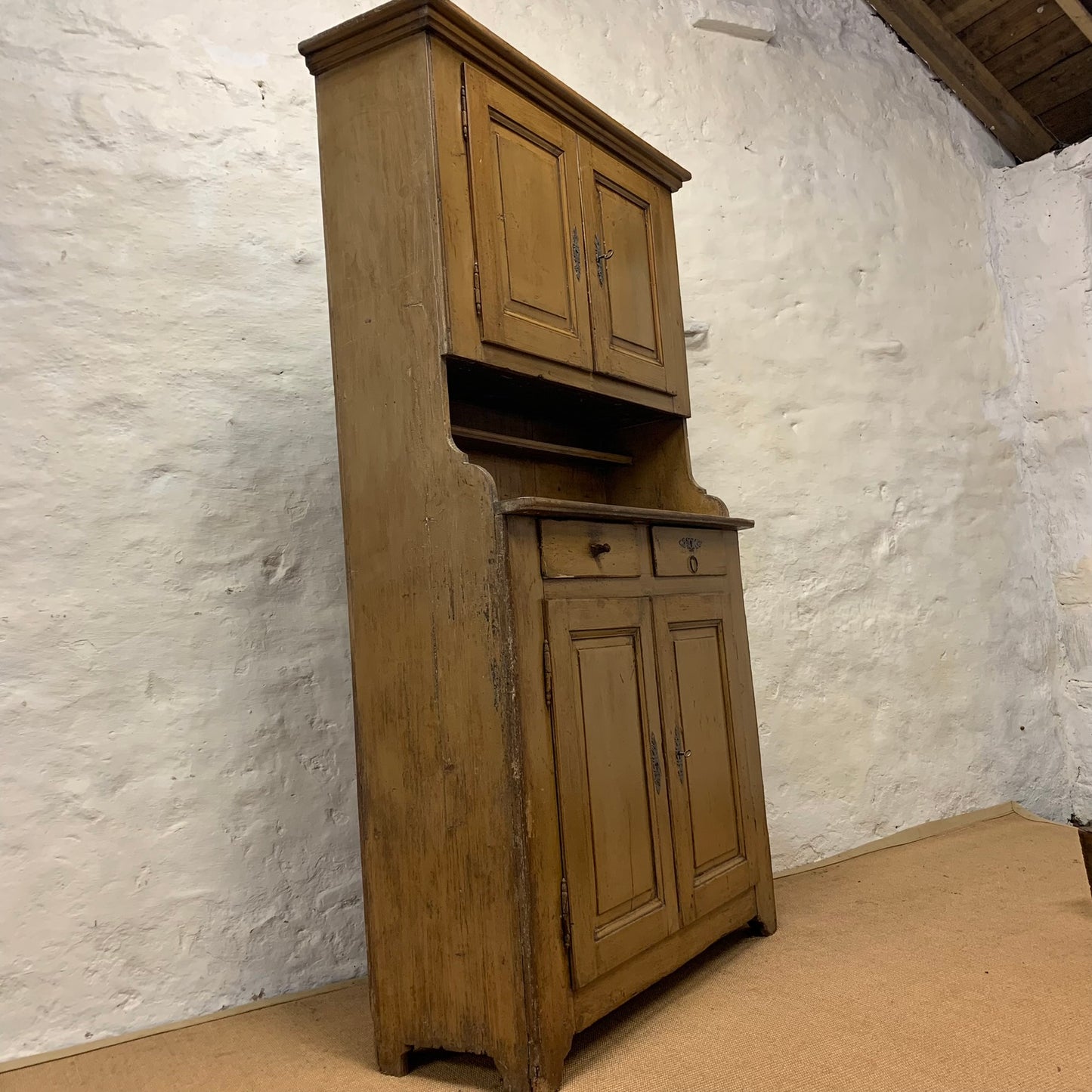 Antique English Pine Cabinet ca 1840