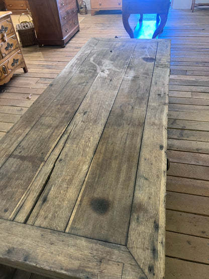 French Oak Drapers Table Ca 1870