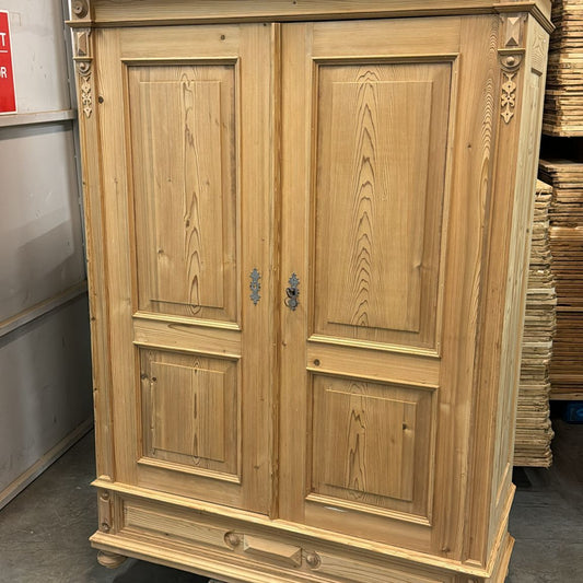 Antique Pine 2 Door Armoire