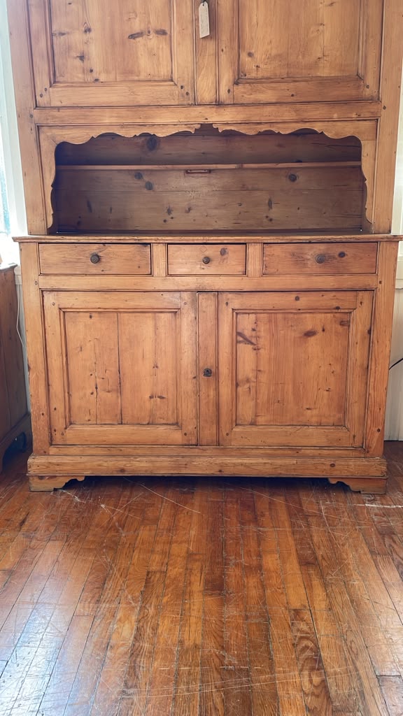 Antique Pine Hutch  Cupboard