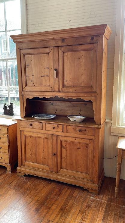 Antique Pine Hutch  Cupboard