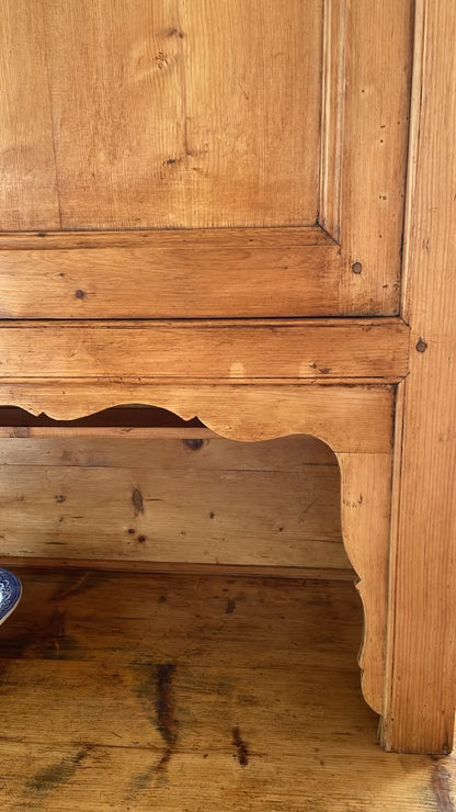 Antique Pine Hutch  Cupboard