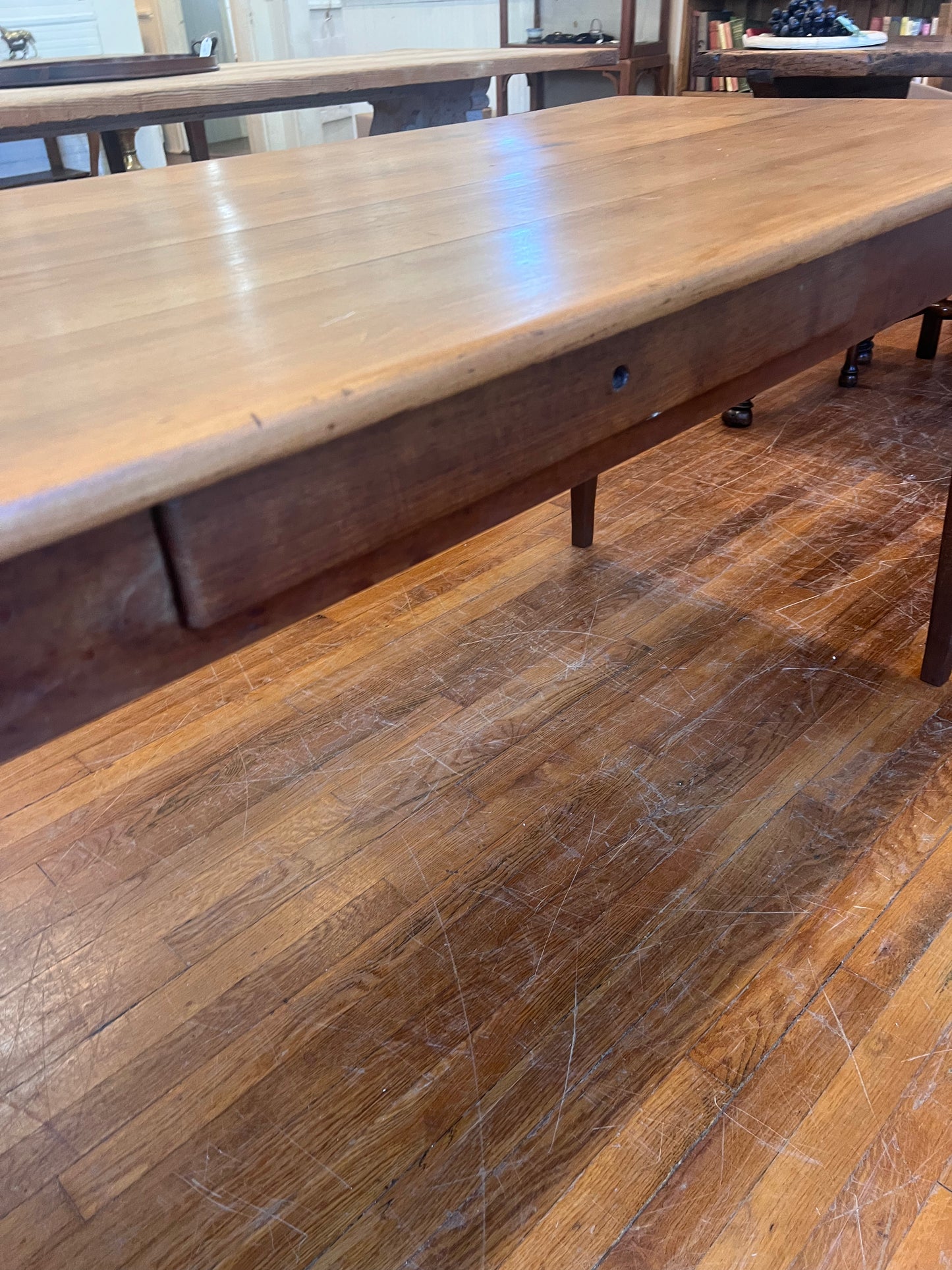 French Antique Cherry Farm Table
