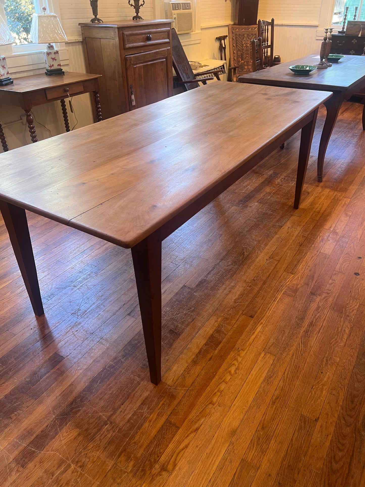 French Antique Cherry Farm Table