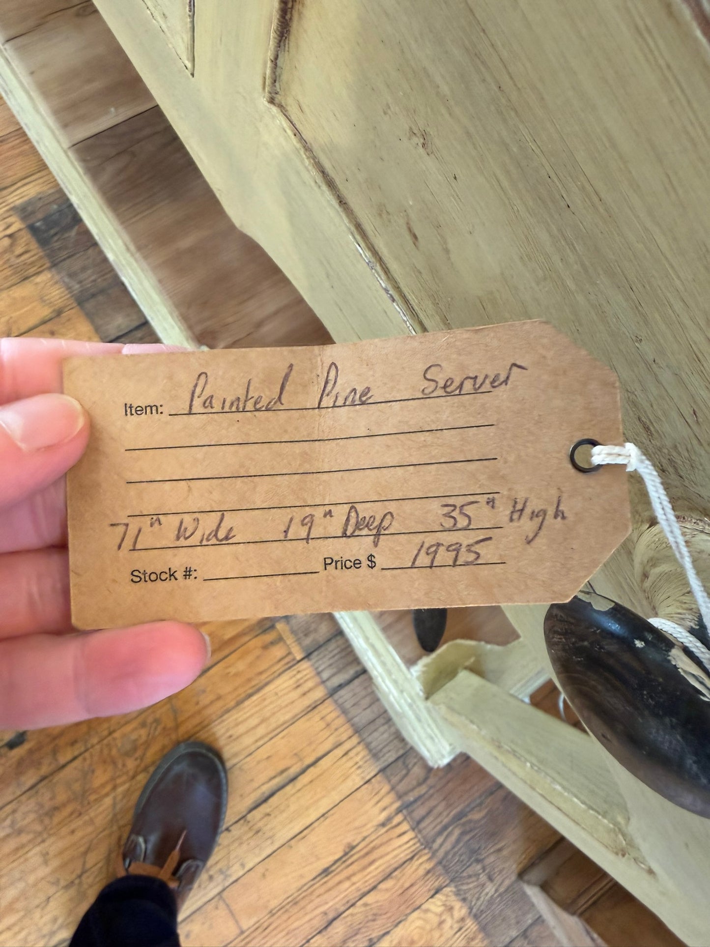 Hand Made Painted Pine Server/Buffet