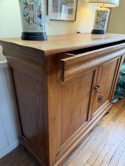 Antique Pine Cabinet Server