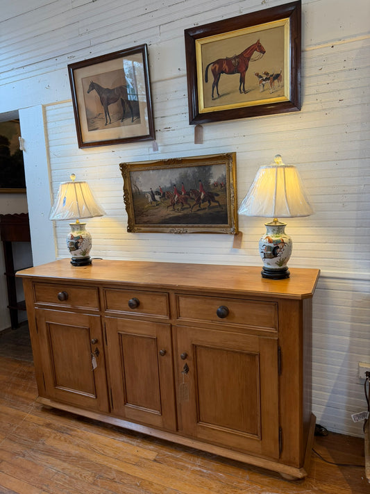 Pine 3 Door Dresser Cabinet