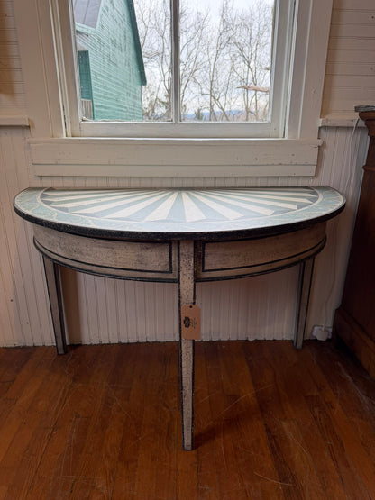 Antique Demi Lune Side Table