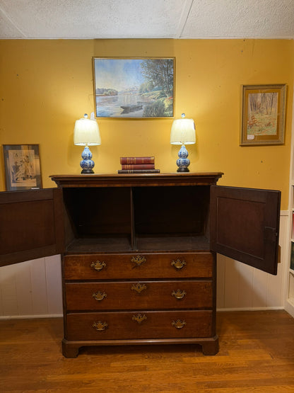 Antique Oak Cabinet / Chest ca 1870