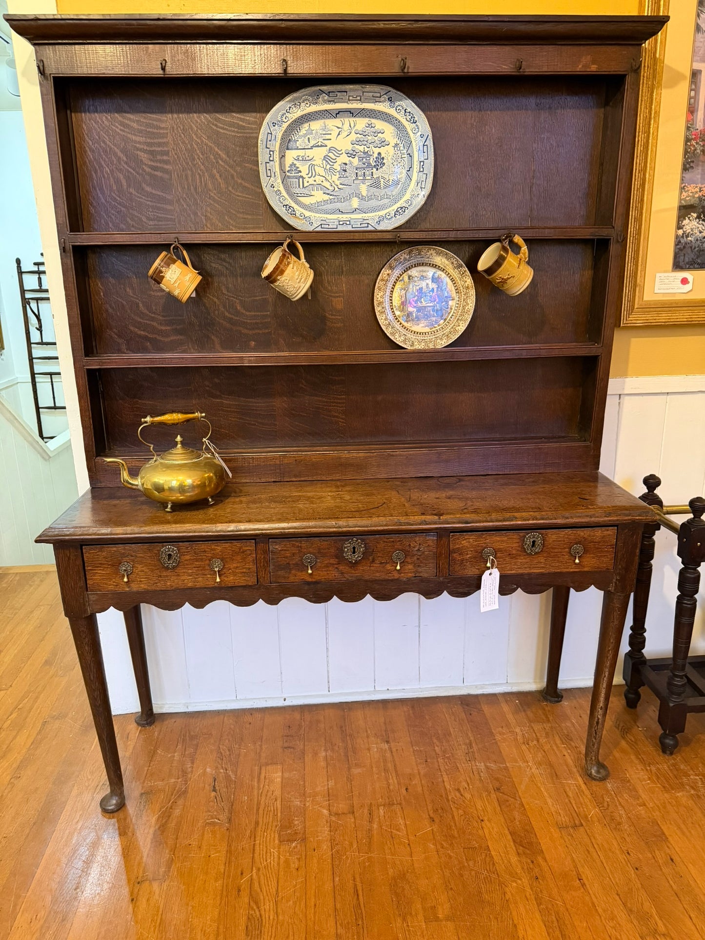 Antique Oak Dresser Ca 1790