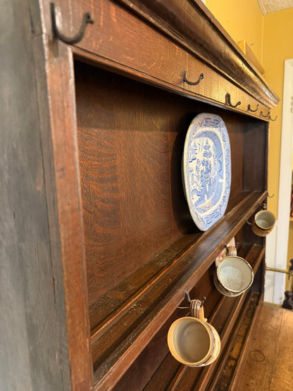 Antique Oak Dresser Ca 1790