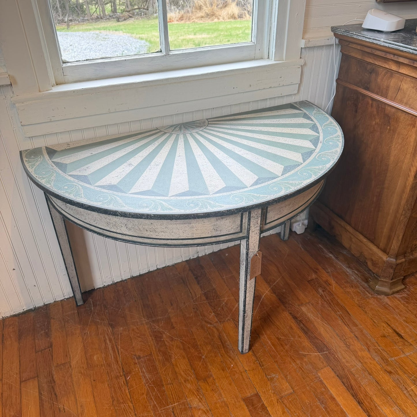 Antique Demi Lune Side Table