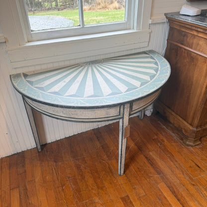 Antique Demi Lune Side Table