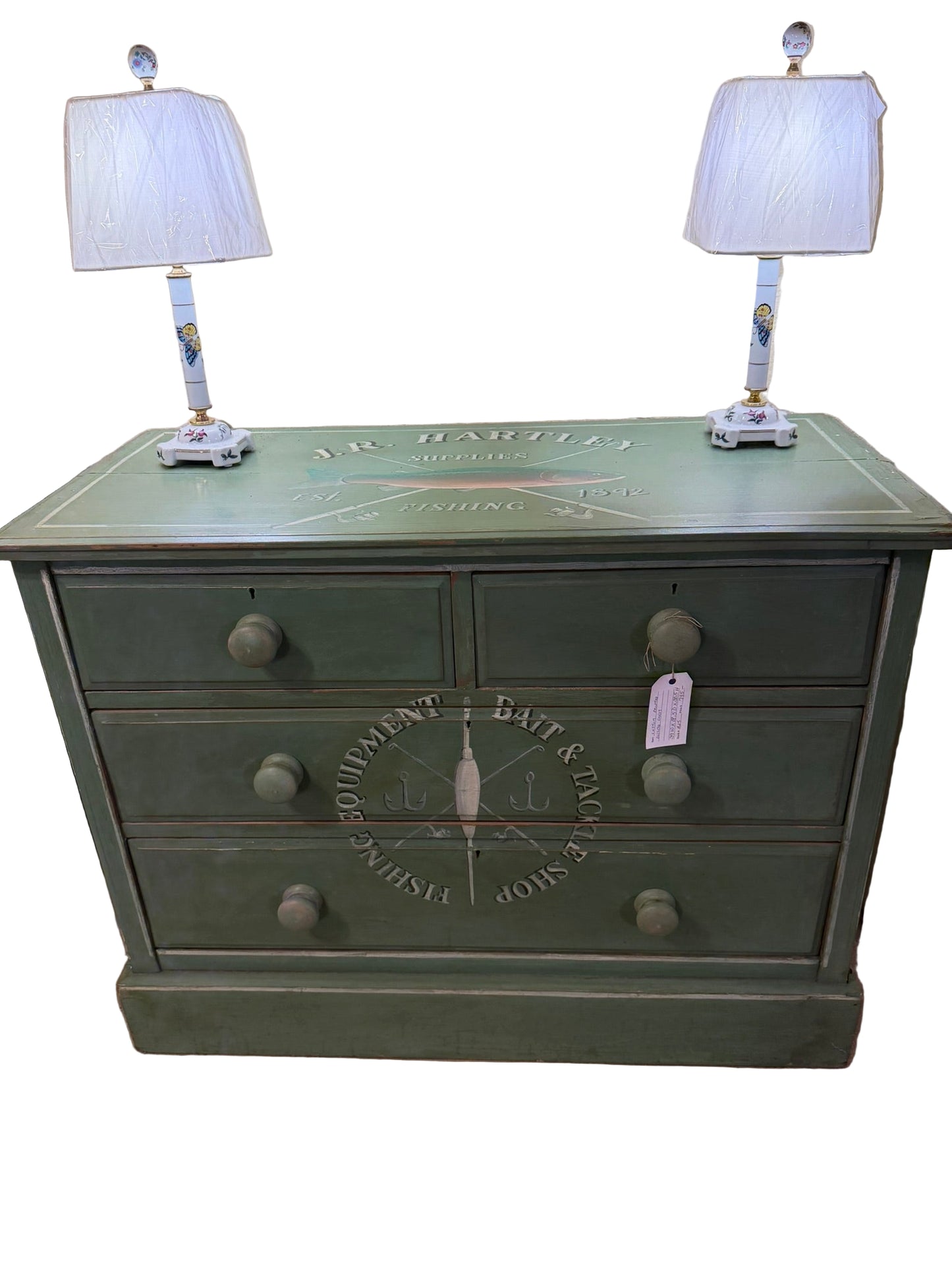 Antique Chest with Custom Paint