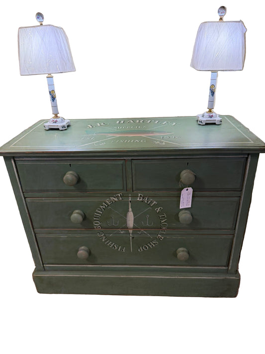 Antique Chest with Custom Paint