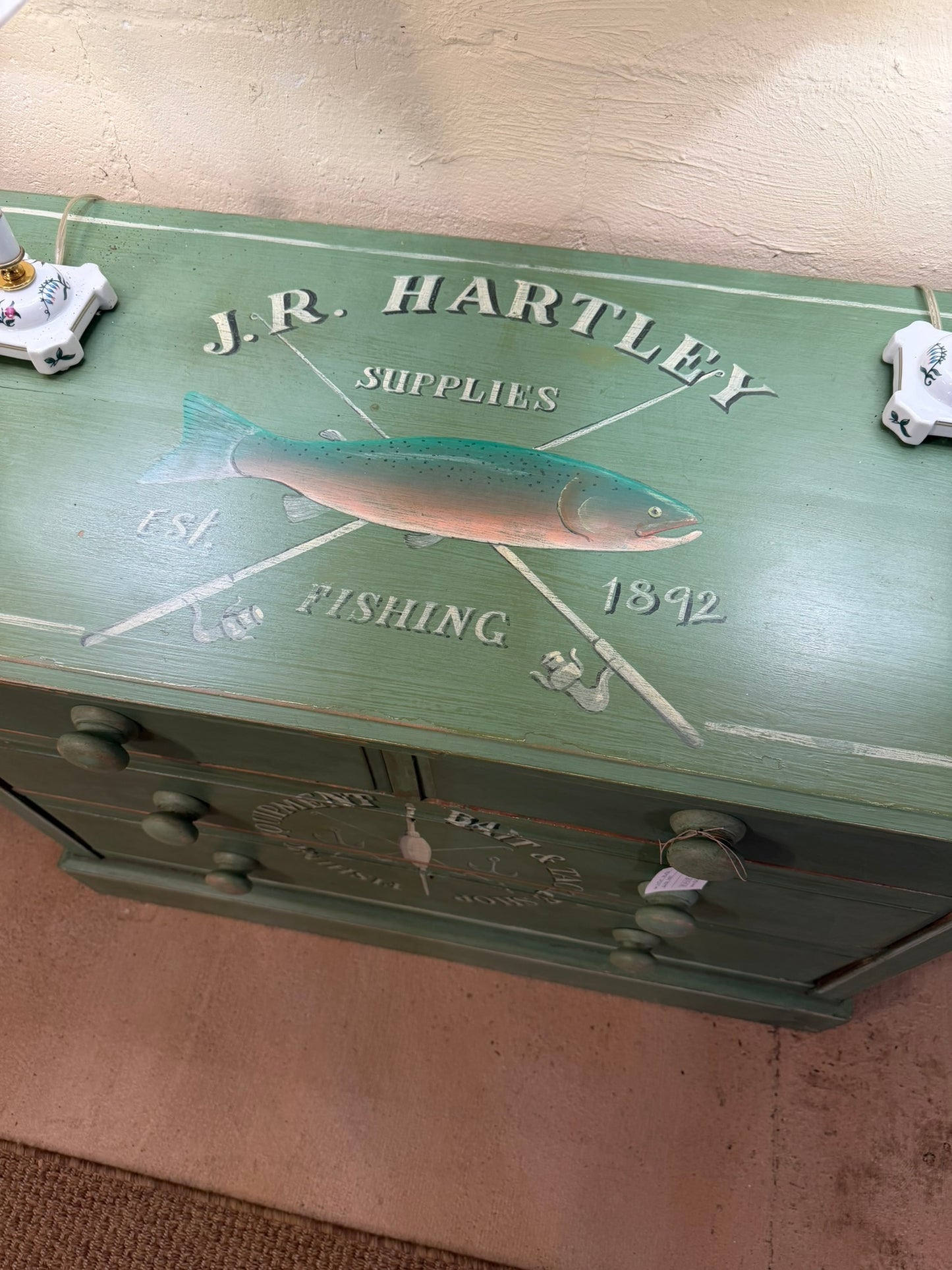 Antique Chest with Custom Paint