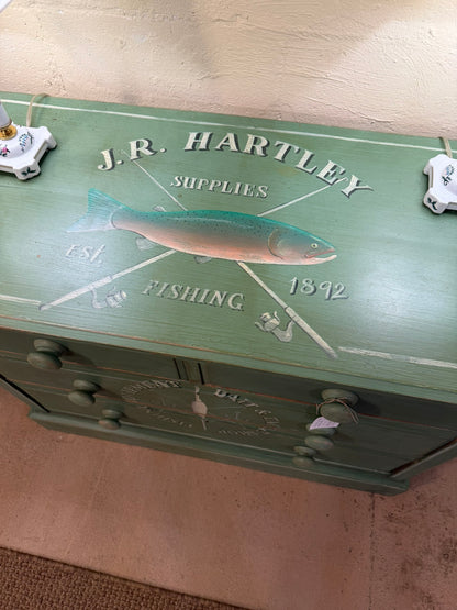 Antique Chest with Custom Paint