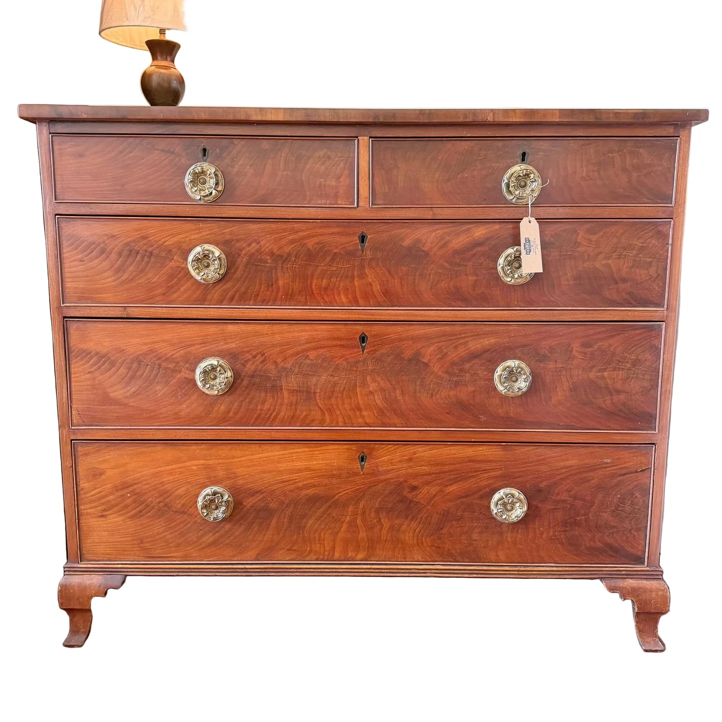 Scottish Antique Mahogany Chest ca 1850