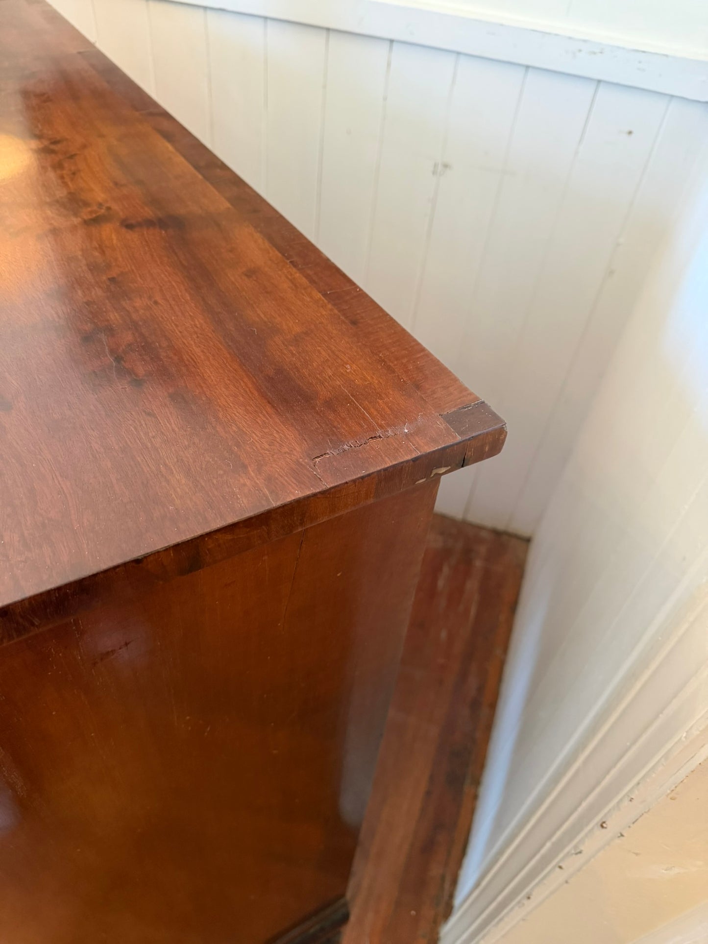 Scottish Antique Mahogany Chest ca 1850