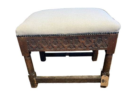 18th Century Upholstered Stool
