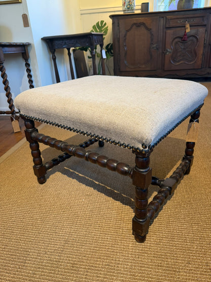 18th Century Upholstered Stool