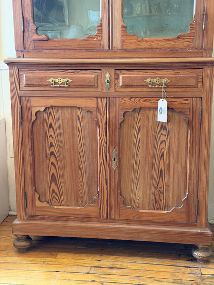 Scottish Antique Pine Cabinet Ca 1880